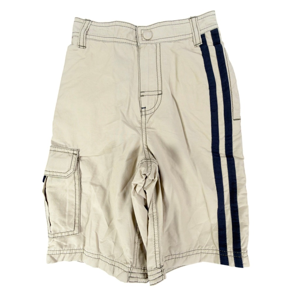 Tommy Hilfiger Y2K Cargo Shorts Boys 6 Beige Cotton Nylon NWT New